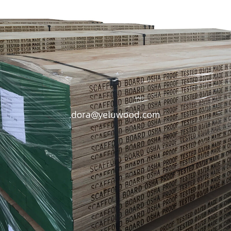China Factory Pine LVL Scaffold Board, 9-1/4" x 1-3/4" x 20', Indoor Framing