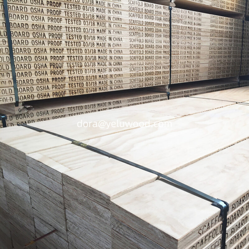 Poplar LVL Scaffold Board from China, 300x63mm, High-Strength Construction